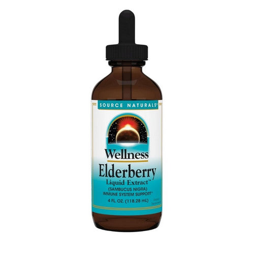 Wellness Elderberry Liquid Extract 4 oz by Source Naturals