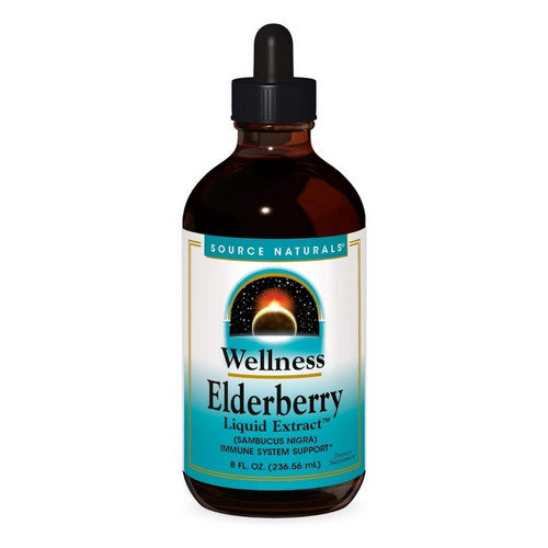 Wellness Elderberry Liquid Extract 8 oz by Source Naturals