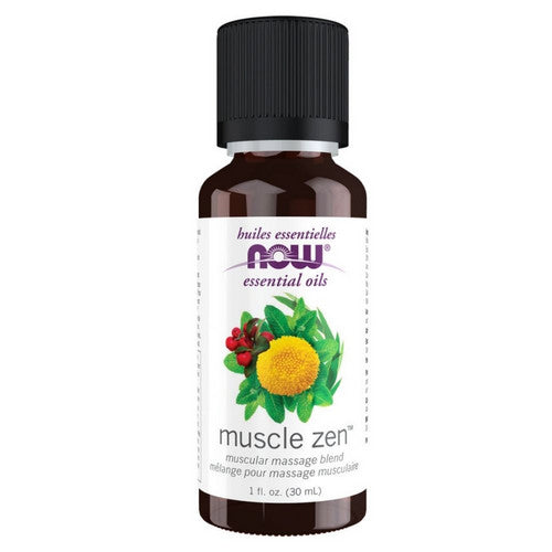 Muscle Zen Oil Blend 1 Oz by Now Foods
