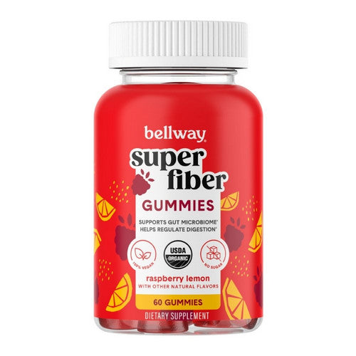 Bellway Super Fiber Gummies Organic Sugar 60 Count by Bellway