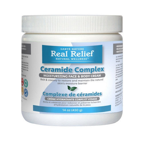 Real Relief Ceramide Cream 14 Oz by Homeolab