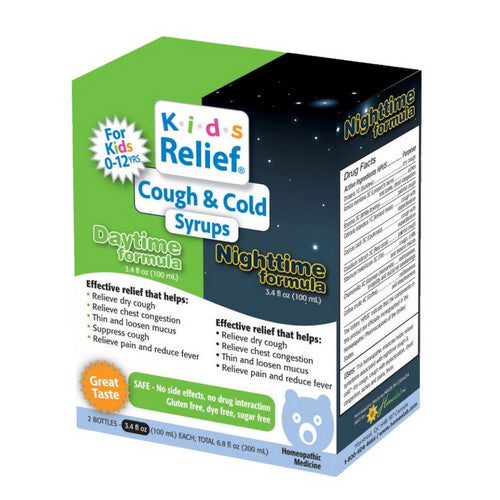 Kids Relief Cough And Cold Day Night Combo 2 Count by Homeolab