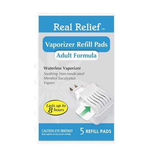 Real Relief Waterless Vaporizer Refills 5 Count by Homeolab