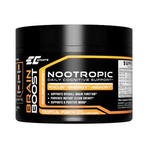 Brain Boost No Tropic Powder Tropical 133 Grams by EC Sports