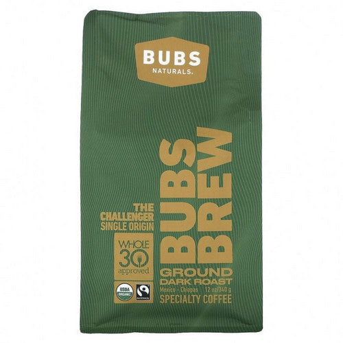 Challenger Coffee Dark Roast Ground 12 Oz by Bubs Naturals