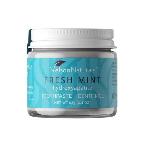 Fresh Mint Hydroxyapatite Toothpaste 3.3 Oz by Nelson Naturals