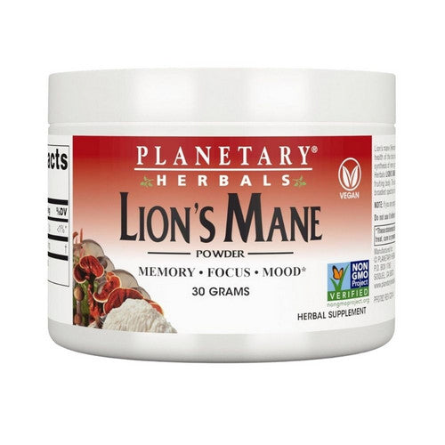 Lion's Mane Capsules 30 Grams by Planetary Herbals