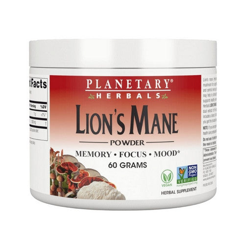 Lion's Mane Capsules 60 Grams by Planetary Herbals
