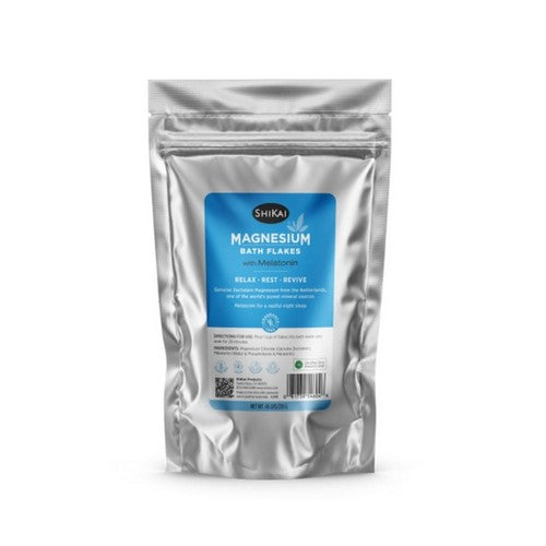 Magnesium Bath Flakes With Melatonin Travel Size 0.46 Lbs by Shikai