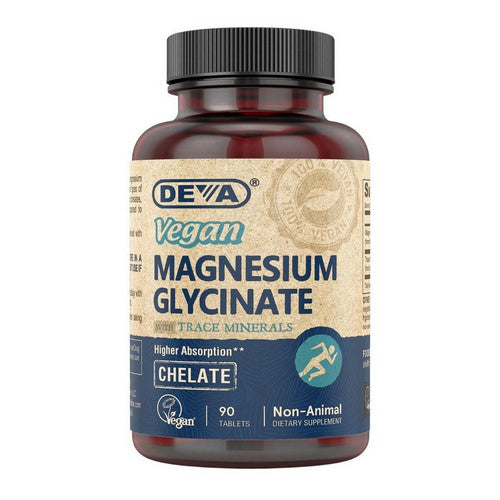 Vegan Magnesium Glycinate With Trace Minerals 90 Tablets by Deva Vegan Vitamins