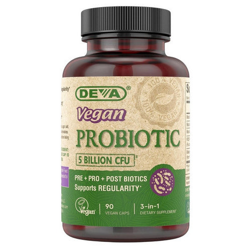 Vegan Probiotic 5 Billion CFU 90 Tablets by Deva Vegan Vitamins