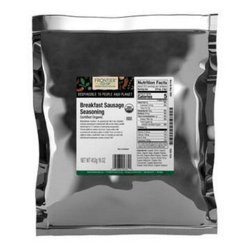 Organic Breakfast Sausage Seasoning 1 Lb by Frontier Coop