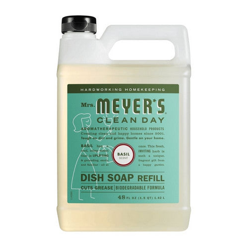 Basil Dish Soap Refill 48 Oz by Mrs. Meyers Clean Day