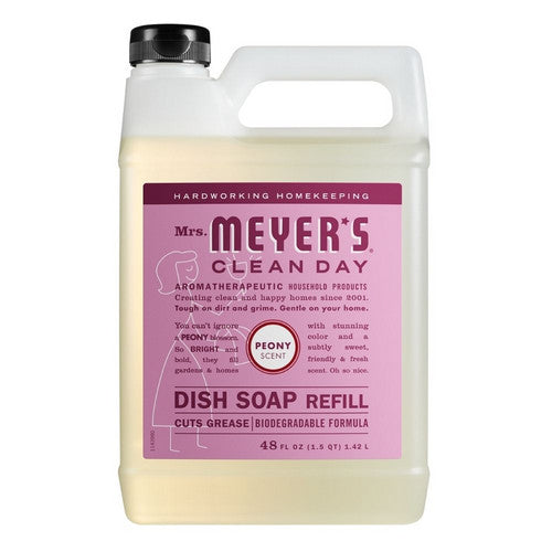 Peony Dish Soap Refill 48 Oz by Mrs. Meyers Clean Day