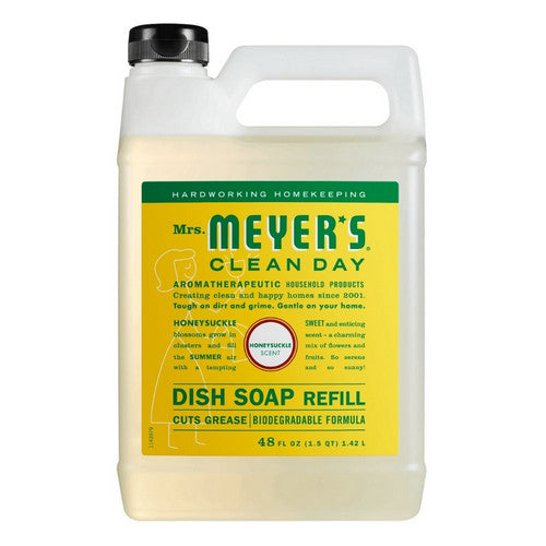 Honeysuckle Dish Soap Refill 48 Oz by Mrs. Meyers Clean Day