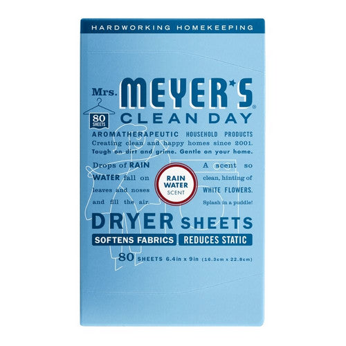 Rain Water Laundry Dryer Sheets 80 Count by Mrs. Meyers Clean Day
