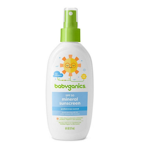 Fragrance-Free Baby Sunscreen Spray SPF 50 50 Oz by Babyganics