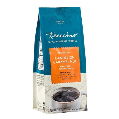 Dandelion Caramel Nut Herbal Coffee 10 Oz by Teeccino
