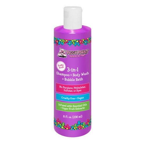 3-In-1 Shampoo, Body Wash And Bubble Bath 8 Oz by Piggy Paint