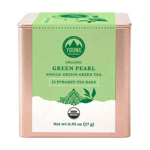 Organic Green Pearls Tea 12 Bags by Young Mountain Tea