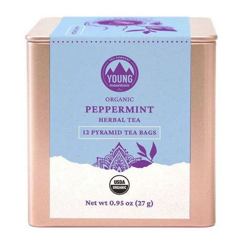 Organic Peppermint Tea 12 Bags by Young Mountain Tea