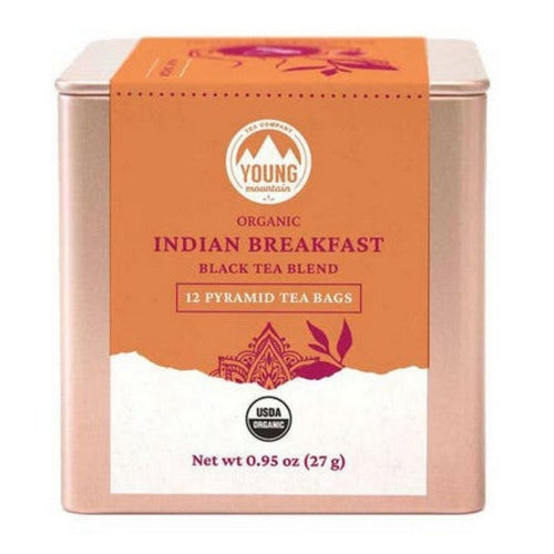 Organic Indian Breakfast Tea 12 Bags by Young Mountain Tea