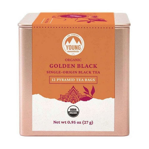 Organic Golden Black Tea 12 Bags by Young Mountain Tea