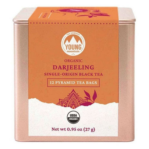 Organic Darjeeling Tea 12 Bags by Young Mountain Tea