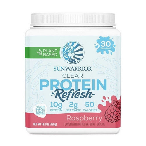 Raspberry Clear Protein Refresh 14.81 Oz by Sunwarrior