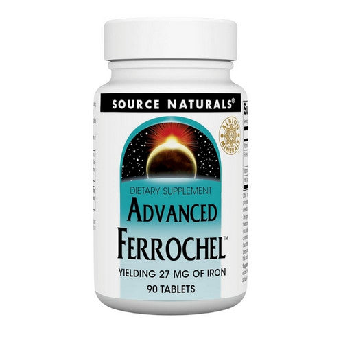 Advanced Ferrochel 90 Tabs by Source Naturals
