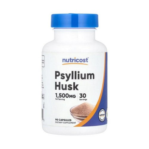 Psyllium Husk Capsules 90 Count by Nutricost