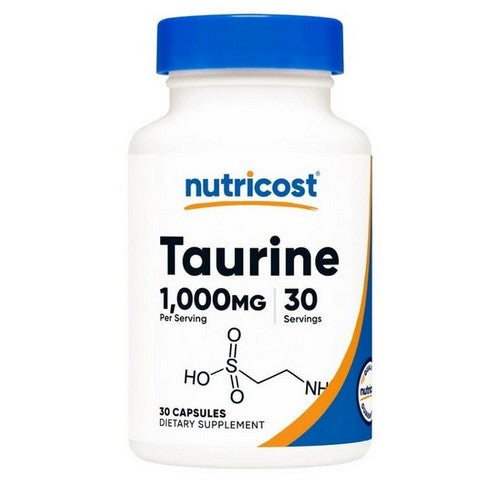 Taurine Capsules 30 Count by Nutricost