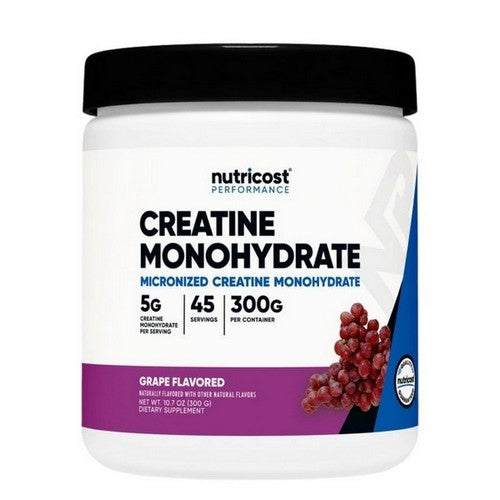 Creatine Monohydrate Powder Grape 300 Grams by Nutricost