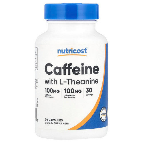Caffeine + Theanine Capsules 30 Count by Nutricost