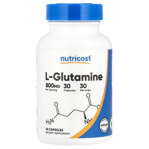 L-Glutamine Capsules 30 Count by Nutricost
