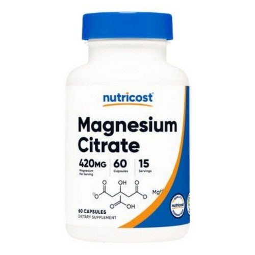 Magnesium Citrate 60 Caps by Nutricost