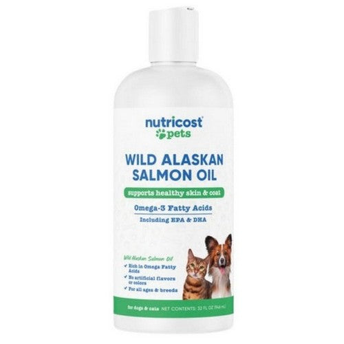 Pets Wild Alaskan Salmon Oil For Dogs And Cats 32 Oz by Nutricost