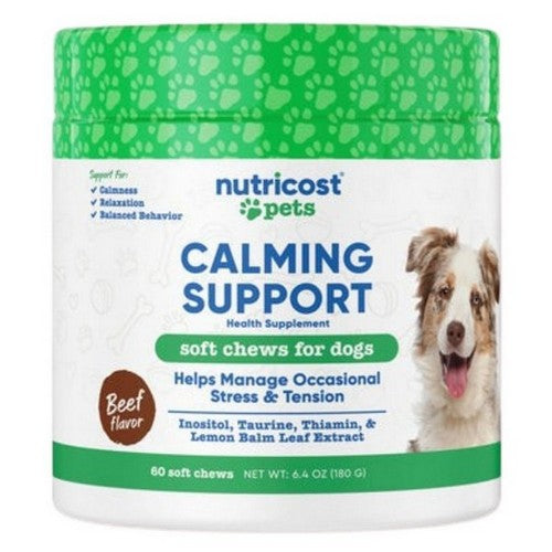 Nutricost Pet Calming Support Beef 60 Chews by Nutricost
