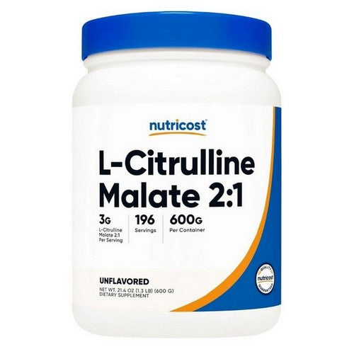 L-Citrulline Malate 2:1 Powder 600 Grams by Nutricost