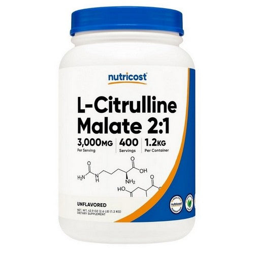 L-Citrulline Malate 2:1 Powder 1.2 Kgs by Nutricost