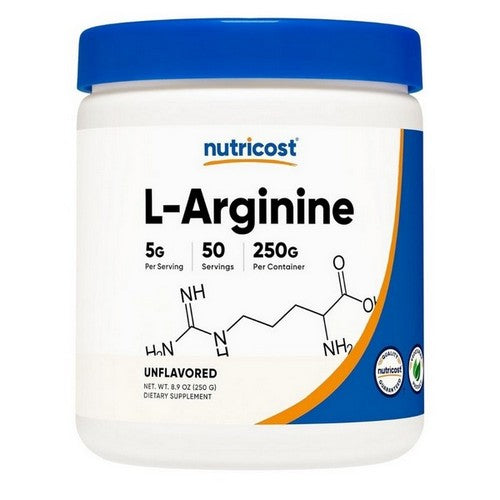 L-Arginine Unflavoured 250 Grams by Nutricost