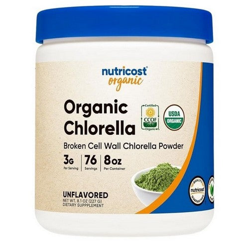 Organic Chlorella Powder 8 Oz by Nutricost