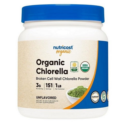 Organic Chlorella Powder 1 Lb by Nutricost