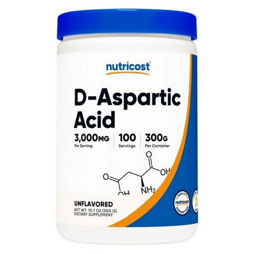 D-Aspartic Acid Unflavoured 300 Grams by Nutricost