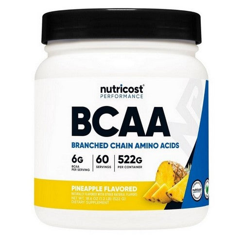 BCAA Powder Pineapple 60 Servings by Nutricost