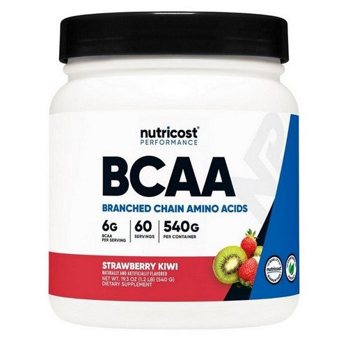 BCAA Powder Strawberry Kiwi 60 Servings by Nutricost