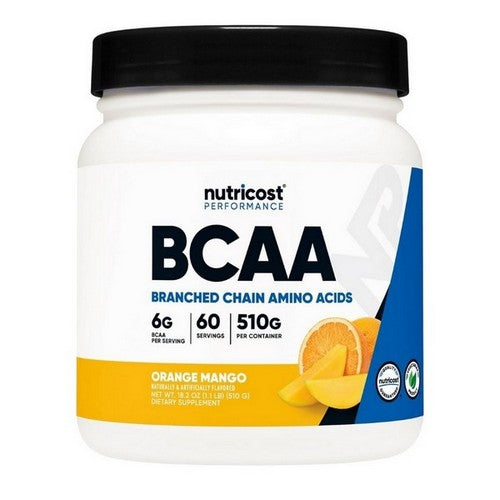 BCAA Powder Orange Mango 60 Servings by Nutricost