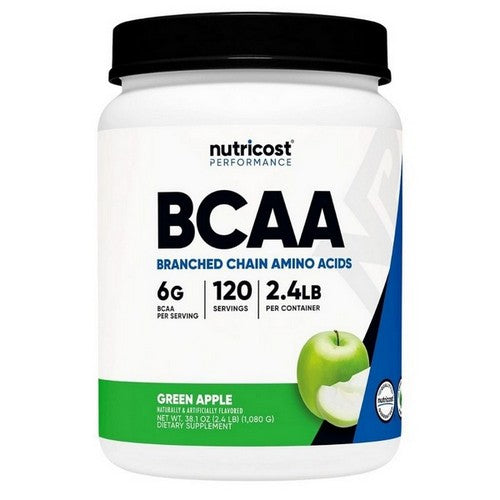 BCAA Powder Green Apple 120 Servings by Nutricost