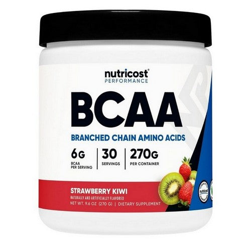 BCAA Powder Strawberry Kiwi 30 Serving by Nutricost
