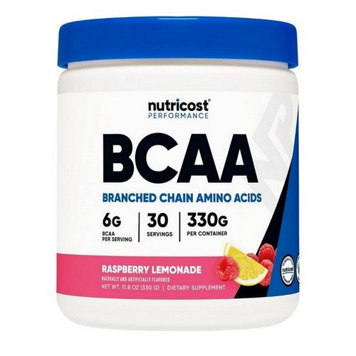 BCAA Powder Raspberry Lemonade 30 Serving by Nutricost